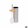 Toilettenbürste Berilo B1041SW Silberfarben Bambus Edelstahl 9,5 x 27,5 x 9,5 cm (6 Stück)