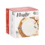 Geschirr-Set Vivalto LFP-110/85-LFTP-90 2 Weiß Opalglas (2 Stück)