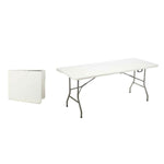 Table Klapptisch Weiß Grau Polyäthylen 180 x 70 x 74 cm