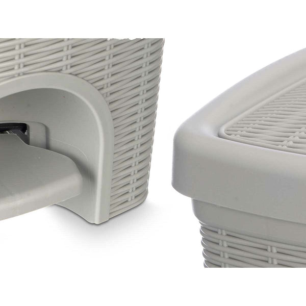 Papierkorb Stefanplast Hellgrau Kunststoff 20 L (6 Stück)