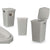 Container-Eimer Stefanplast 30081 Hellgrau Kunststoff 50 L 36 x 54,5 x 38 cm (6 Stück)