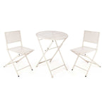Tisch-Set mit 2 Stühlen Ibergarden HS23377/78 Weiß