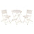 Tisch-Set mit 2 Stühlen Ibergarden HS23377/78 Weiß