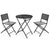 Tisch-Set mit 2 Stühlen Ibergarden HS23377/78 Schwarz
