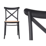 Stuhl Gift Decor Schwarz Beige 4 Stück