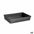 rechteckige Backform Kinvara CK31470 CK31470 Dunkelgrau Metall Kohlenstoffstahl 24 x 6,5 x 36,5 cm 36,5 x 6 x 24 cm (12 Stück)