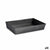 rechteckige Backform Kinvara CK31470 CK31470 Dunkelgrau Metall Kohlenstoffstahl 24 x 6,5 x 36,5 cm 36,5 x 6 x 24 cm (12 Stück)