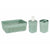 Badezimmer Set Berilo PP-107-3 grün Kunststoff (12 Stück)