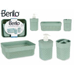 Badezimmer Set Berilo PP-107-3 grün Kunststoff (12 Stück)