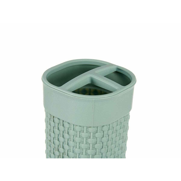 Badezimmer Set Berilo PP-107-3 grün Kunststoff (12 Stück)