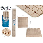 Rutschfeste Duschmatte Berilo AR1910103 Beige PVC 0,03 x 50 x 50 cm (12 Stück)
