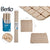 Rutschfeste Duschmatte Berilo AR1910103 Beige PVC 0,03 x 50 x 50 cm (12 Stück)