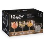 Eiskübel Vivalto 11444 11444 Durchsichtig Metall Kristall 14,5 x 12 x 12,5 cm 4x (10,5 x 20 cm) 36 x 21,5 x 23,5 cm Gläser (2 St