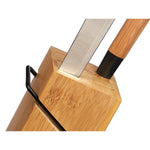 Messerset mit Holzhalterung Kinvara KT171028A 6PCS natürlich Bambus Stahl (4 Stück)
