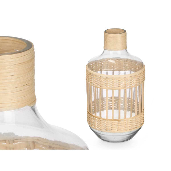 Dekorative Flasche Gift Decor Durchsichtig natürlich 18 x 34 x 18 cm (4 Stück)