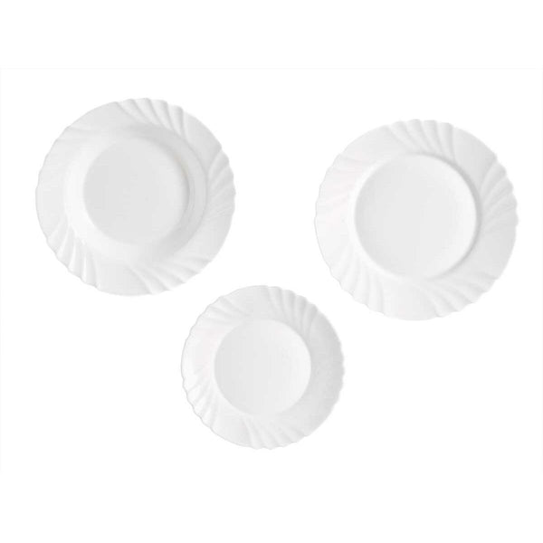 Geschirr-Set Vivalto F-LBP100-80-90 F-LBP100-80-90 Weiß Opalglas (2 Stück)