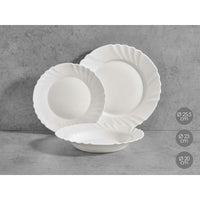 Geschirr-Set Vivalto F-LBP100-80-90 F-LBP100-80-90 Weiß Opalglas (2 Stück)