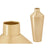 Vase Gift Decor Gold Eisen 16 x 40 x 16 cm 40 x 16 x 40 cm (4 Stück)