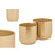 Blumentopfset 40055-G Gold Eisen 18 x 16,5 x 18 cm 16 x 15,5 x 16 cm (6 Stück)