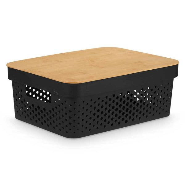 Mehrzweckbox Kinvara Braun Schwarz Bambus Polypropylen (6 Stück)