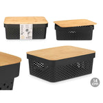 Mehrzweckbox Kinvara Braun Schwarz Bambus Polypropylen (6 Stück)