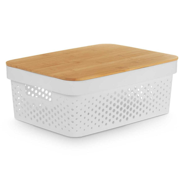Mehrzweckbox Kinvara Weiß Braun Bambus Polypropylen (6 Stück)