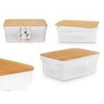 Mehrzweckbox Kinvara Weiß Braun Bambus Polypropylen (6 Stück)