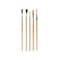 Pinsel Pincello AR1607028 AR1607028 Braun Grau Holz Metall (24 Stück)