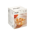 Rührschüssel Vivalto 76760 76760 Durchsichtig Glas 14 x 6,5 x 14 cm 6 Stück