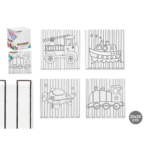 Leinwand Pincello Holz Stoff 12 Stück