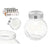 Keksdose Vivalto CW-74-5/TH6 CW-74-5/TH6 Durchsichtig Glas 700 ml 11,5 x 12 x 8 cm (6 Stück)