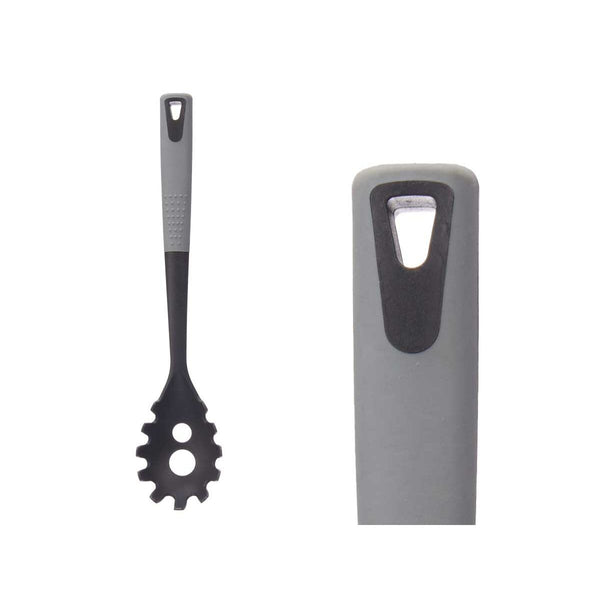 Spaghettilöffel Kinvara Schwarz Grau TPR PBT 7 x 34 x 4 cm (12 Stück)
