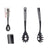 Spaghettilöffel Kinvara Schwarz Grau TPR PBT 7 x 34 x 4 cm (12 Stück)