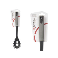 Spaghettilöffel Kinvara Schwarz Grau TPR PBT 7 x 34 x 4 cm (12 Stück)