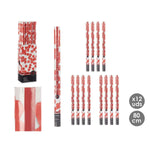 Konfettikanone Rot Papier Pappe Kunststoff 5 x 79 x 5 cm (12 Stück)