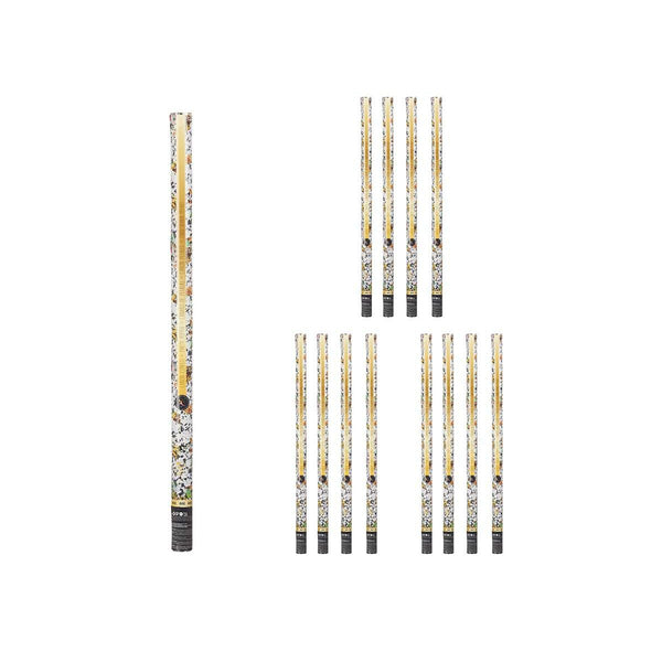 Konfettikanone Bunt Papier Pappe Kunststoff 5 x 99 x 5 cm (12 Stück)