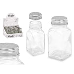 Salzstreuer Vivalto YHP-F0409/DH12 YHP-F0409/DH12 Durchsichtig Metall Glas 4 x 9 x 4 cm (12 Stück)
