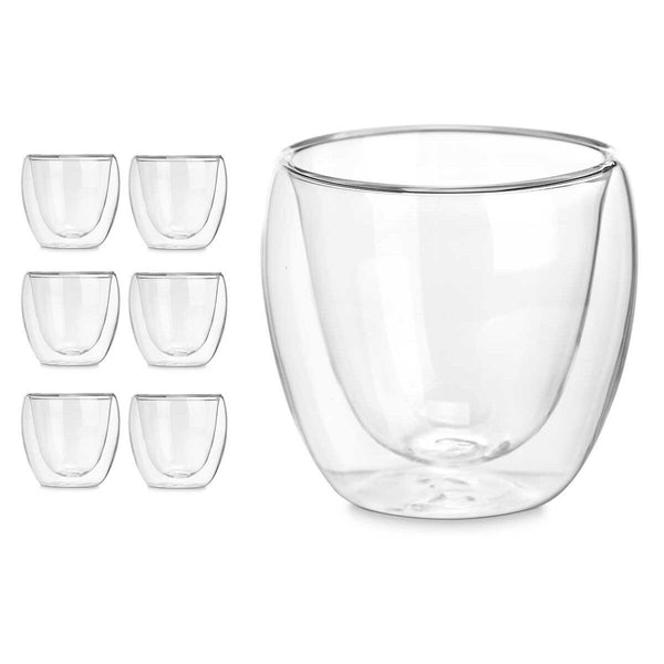 Wasserglas Vivalto Durchsichtig Borosilikatglas 100 ml (6 Stück)