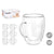 Henkelbecher Vivalto OCT-DG2225L OCT-DG2225L Durchsichtig 340 ml (6 Stück)