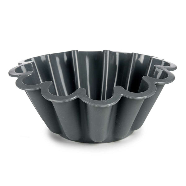 Gebäckbackform Kinvara HH477 Hellgrau Dunkelgrau Silikon 1,5 L 24,5 x 10 x 24,5 cm (6 Stück)