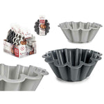 Gebäckbackform Kinvara HH477 Hellgrau Dunkelgrau Silikon 1,5 L 24,5 x 10 x 24,5 cm (6 Stück)