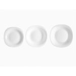 Geschirr-Set Vivalto F-LFP95-85-90 F-LFP95-85-90 Weiß Opalglas (2 Stück)