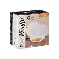 Geschirr-Set Vivalto F-LP100-80-85 F-LP100-80-85 Weiß Opalglas (2 Stück)