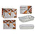 Lebensmittelschalen-Set Kinvara Silberfarben Aluminium 21 x 6 x 30,5 cm 12 Stück
