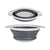 Sieb Kinvara Weiß Grau Polypropylen TPR 25 x 20 x 8,5 cm 25 x 3 x 20 cm 24,5 x 3,5 x 20 cm (6 Stück)