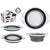 Sieb Kinvara Weiß Grau Polypropylen TPR 25 x 20 x 8,5 cm 25 x 3 x 20 cm 24,5 x 3,5 x 20 cm (6 Stück)