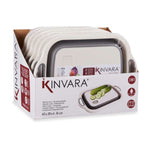 Schneidebrett Kinvara Weiß Grau 29,8 x 5 x 40 cm (6 Stück)