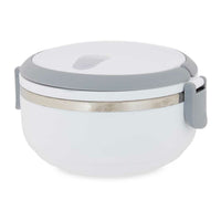 Lunchbox Kinvara SW8034A-1 1 Weiß Grau Anthrazit Edelstahl Polypropylen 700 ml 16 x 9 x 14,5 cm (6 Stück)
