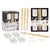 Sushi-Set Kinvara Weiß Bambus Porzellan 27,5 x 2,5 x 20,5 cm 19,5 x 2,5 x 26,5 cm (12 Stücke) (6 Stück)