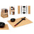 Sushi-Set Kinvara Schwarz natürlich Bambus Porcelæn 16,5 x 3 x 30 cm (8 Stücke) (6 Stück)